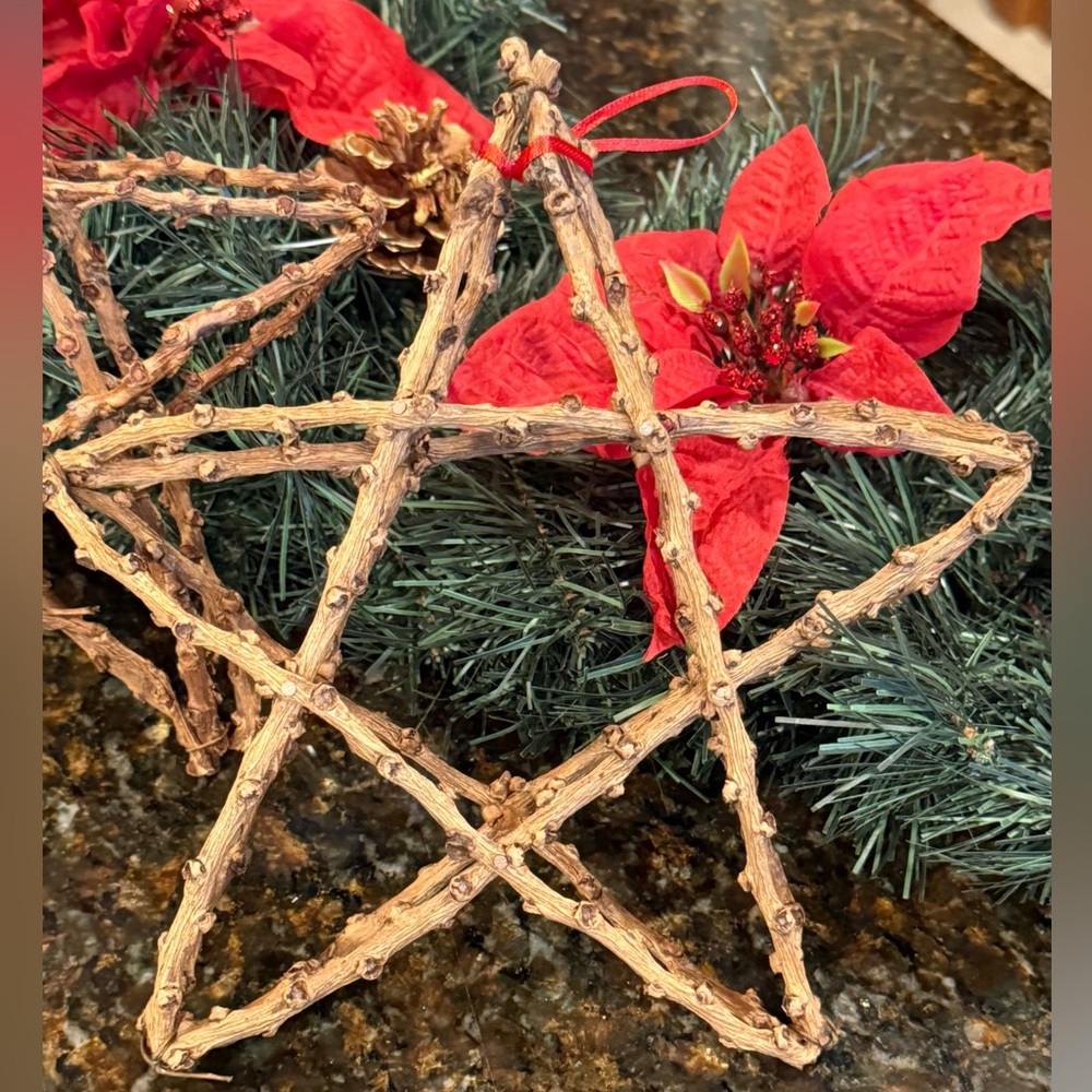 Rustic Handmade Willow Twig Stars - Set of 2 - Picture 7 of 12